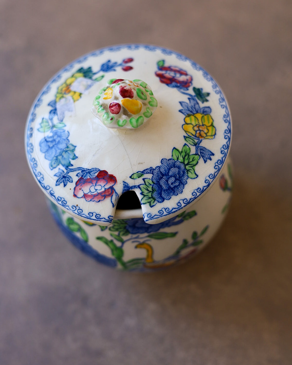 Barattolo da Marmellata in Ceramica Inglese Mason's – Ironstone China, XX Secolo