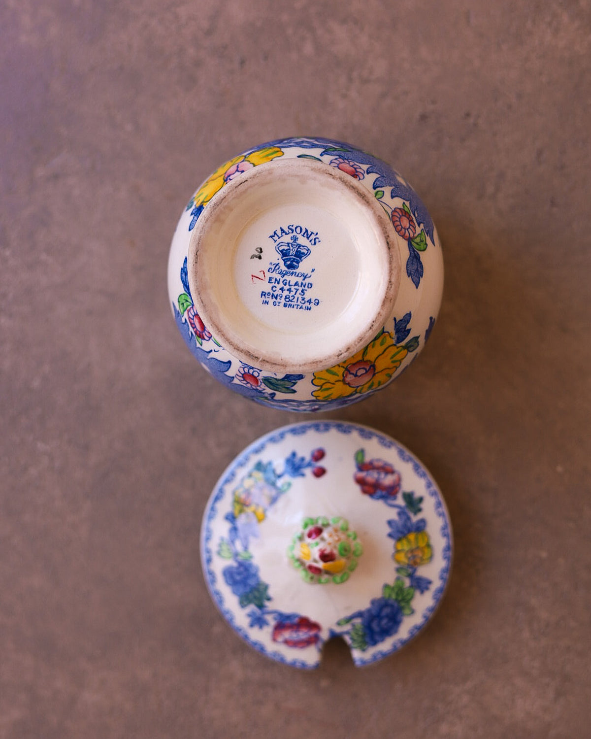 Barattolo da Marmellata in Ceramica Inglese Mason's – Ironstone China, XX Secolo
