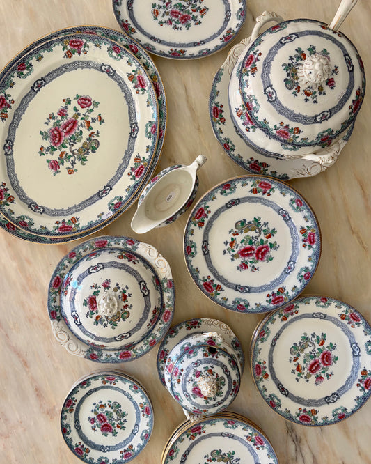 Servizio piatti da 7 coperti royal doulton decoro mandarin fine 800