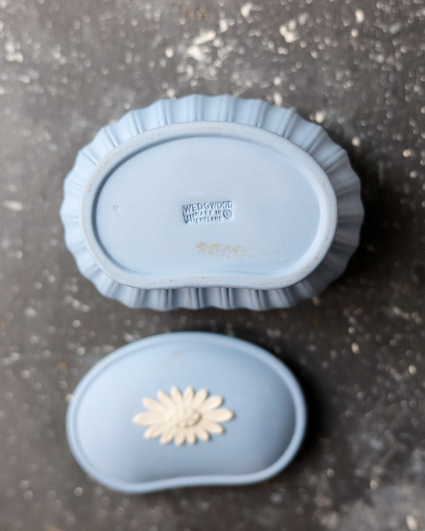 Scatoline Wedgwood Jasperware - Collezione di Forme Diverse - Blu Classico - Inghilterra