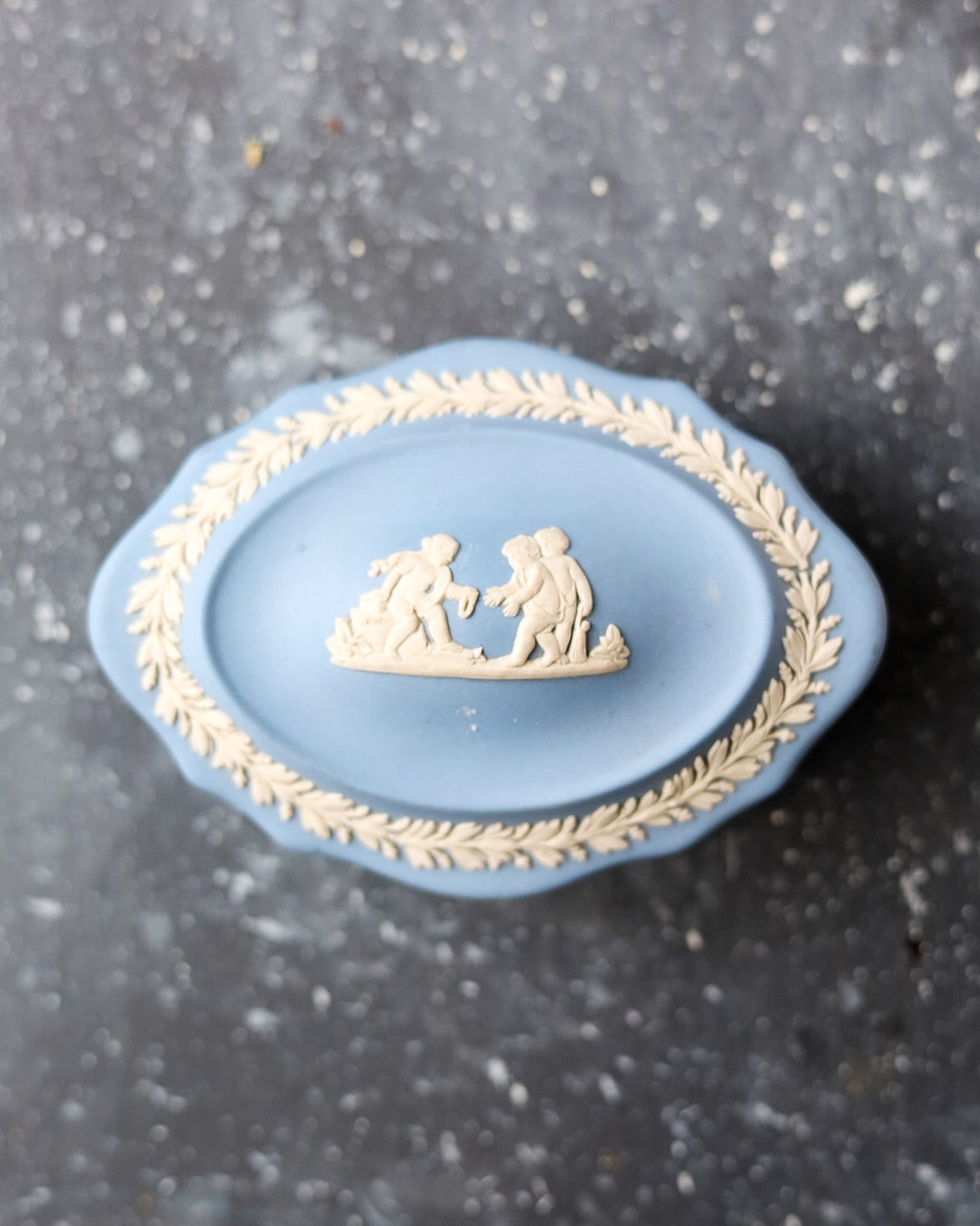 Scatoline Wedgwood Jasperware - Collezione di Forme Diverse - Blu Classico - Inghilterra
