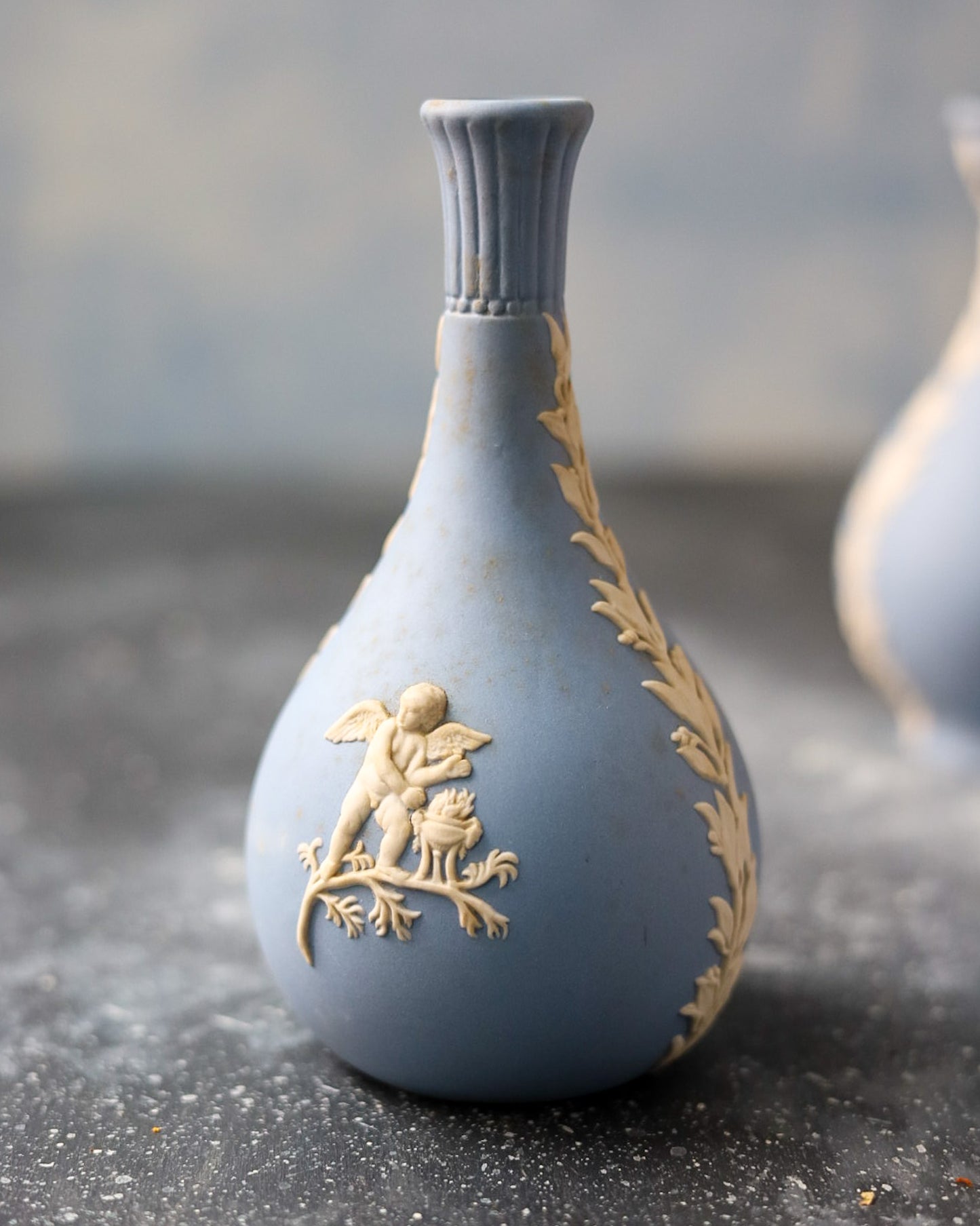 Vasi Decorativi Wedgwood Jasperware - Collezione Neoclassica - Blu Classico - Inghilterra