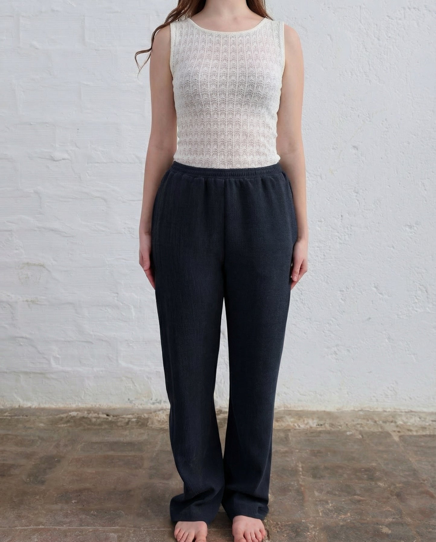 Canotta in Pizzo di Lana Zegna Baruffa — Made in Italy