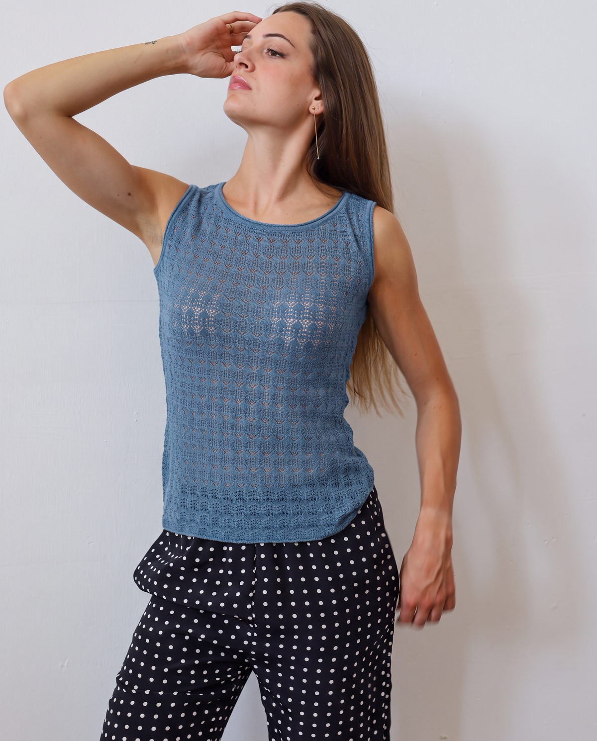 TUYOU 26.26 — Canotta in Pizzo Giapponese Lana ExtraFine Merino — Zegna Baruffa, Maglificio Veneto, Made in Italy