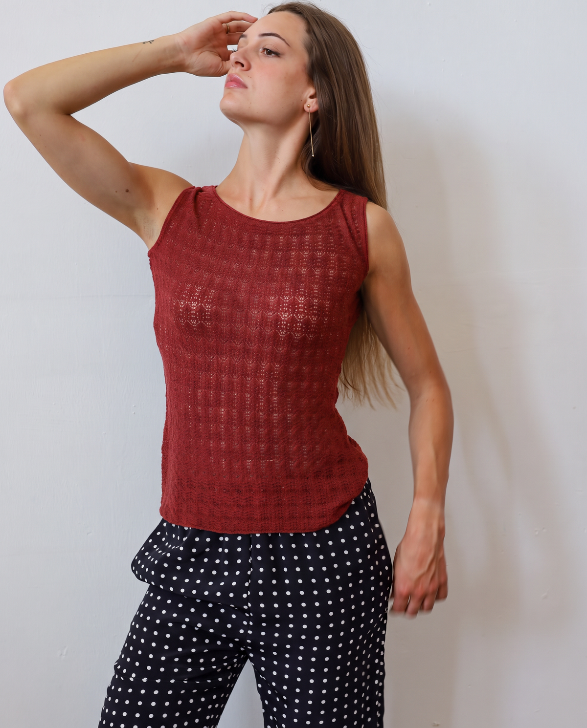 TUYOU 26.26 — Canotta in Pizzo Giapponese Lana ExtraFine Merino — Zegna Baruffa, Maglificio Veneto, Made in Italy