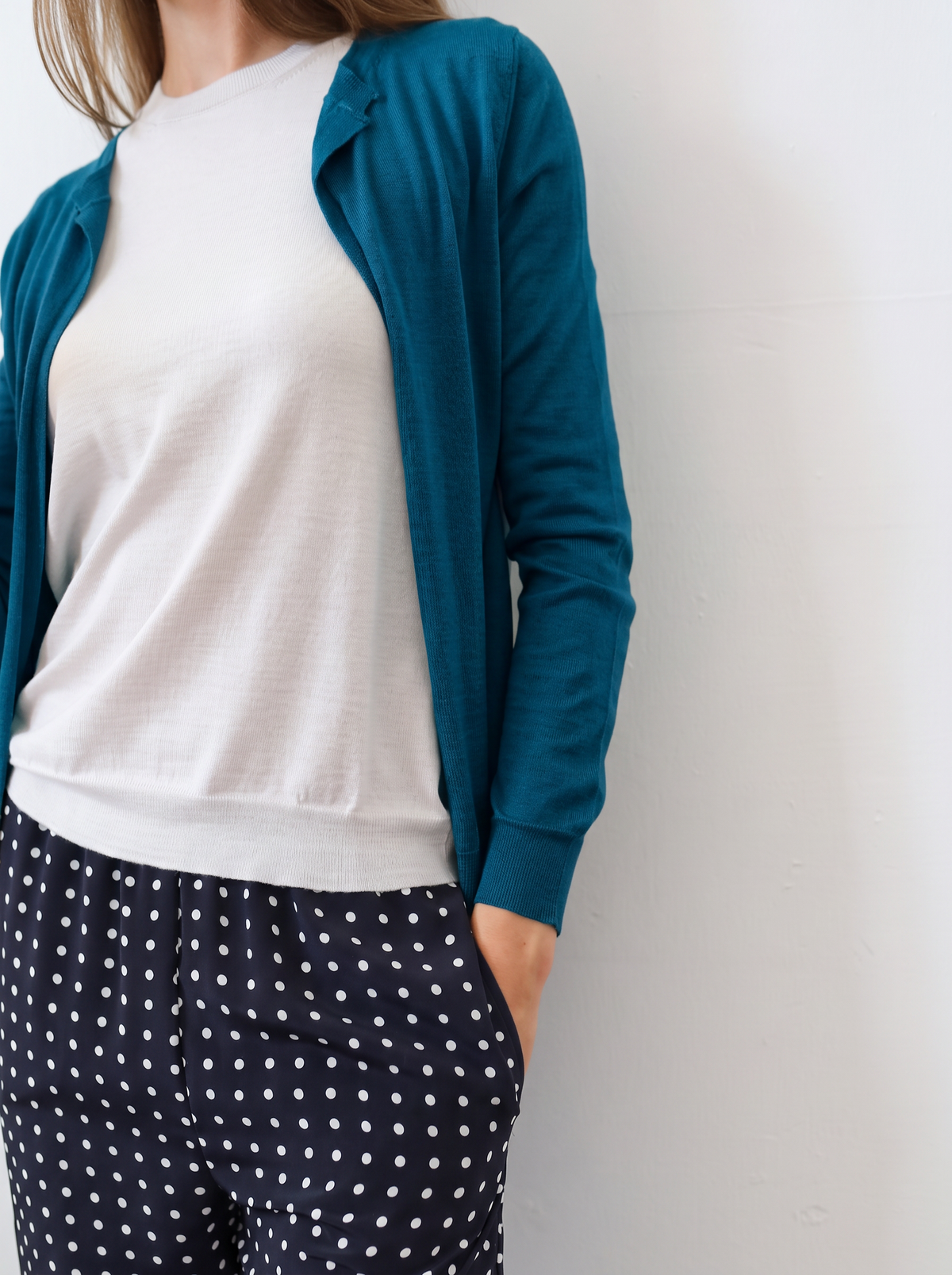 LISE 22.22 — Cardigan in Cashmere e Seta — Filato Cariaggi Jaipur, Maglificio Veneto, Made in Italy