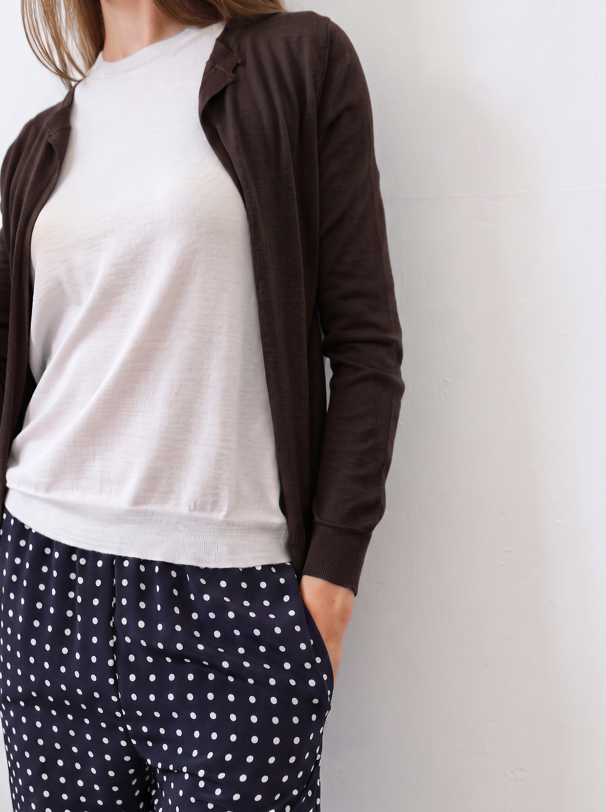 LISE 22.22 — Cardigan in Cashmere e Seta — Filato Cariaggi Jaipur, Maglificio Veneto, Made in Italy