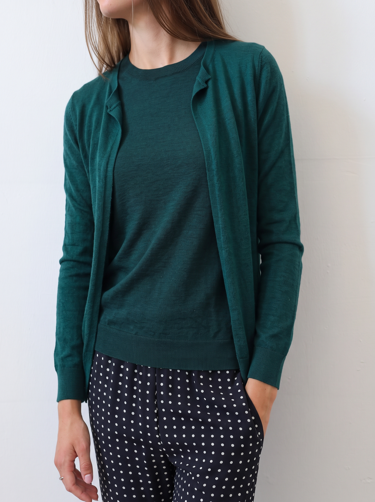 LISE 22.22 — Cardigan in Cashmere e Seta — Filato Cariaggi Jaipur, Maglificio Veneto, Made in Italy