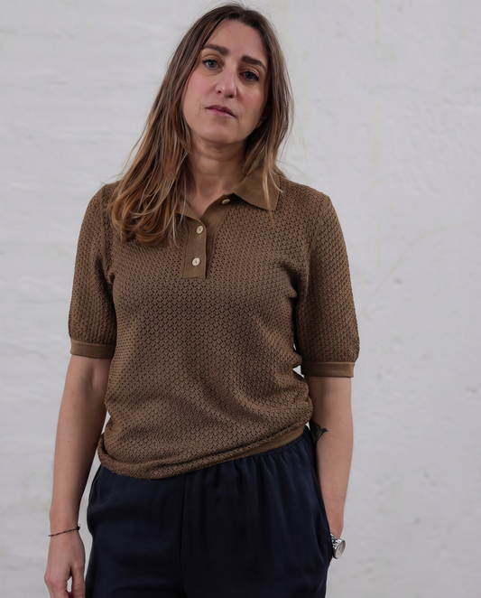 HYP 22.22 — Polo Traforata in Cotone Sea Island — Maglificio Veneto, Made in Italy -special
