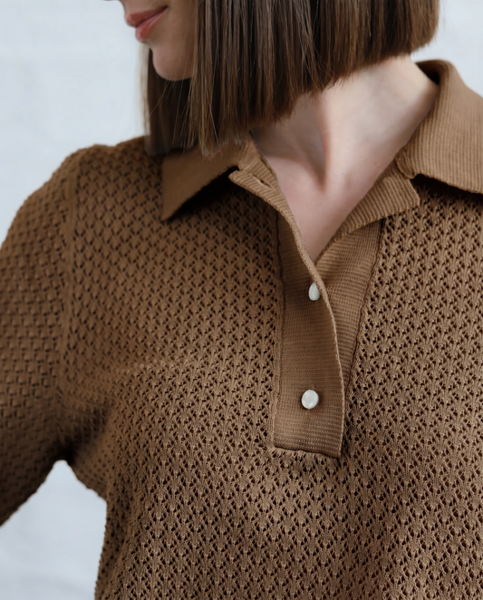 HYP 22.22 — Polo Traforata in Cotone Sea Island — Maglificio Veneto, Made in Italy -special