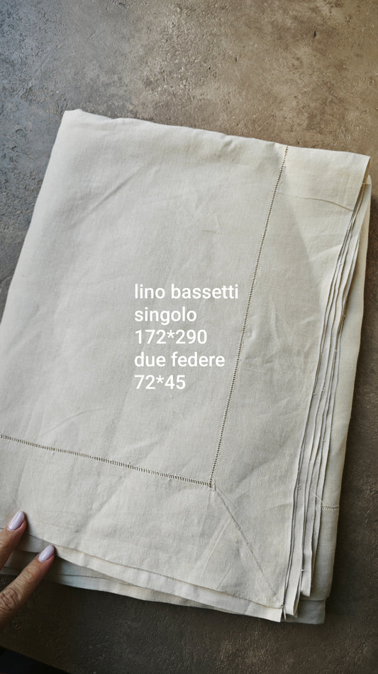 Lenzuolo singolo in lino bassetti