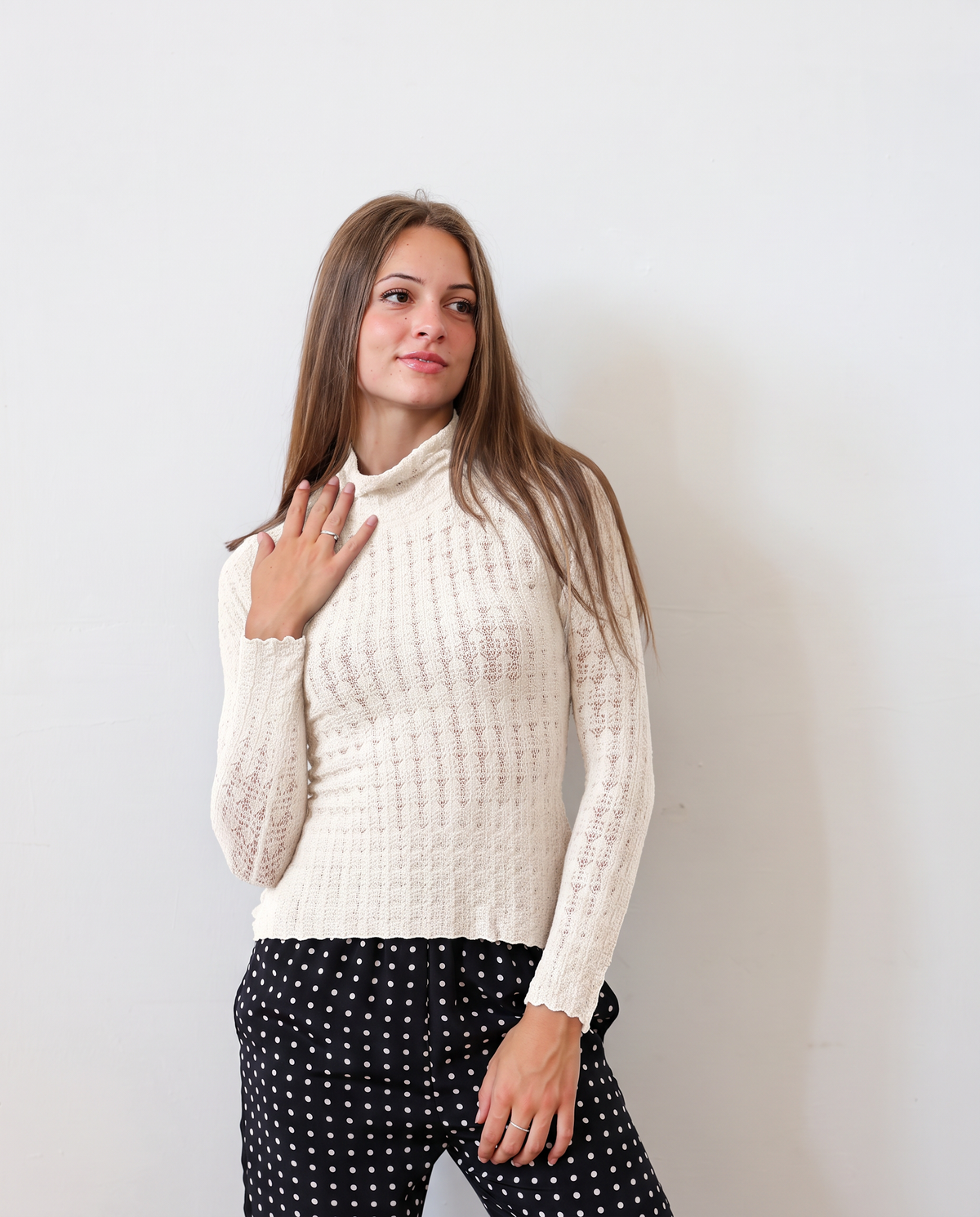 TUYOU 25.25 — Maglia in Pizzo Giapponese di Lana ExtraFine Merino — Zegna Baruffa, Maglificio Veneto, Made in Italy