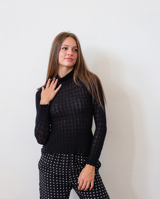 TUYOU 25.25 — Maglia in Pizzo Giapponese di Lana ExtraFine Merino — Zegna Baruffa, Maglificio Veneto, Made in Italy
