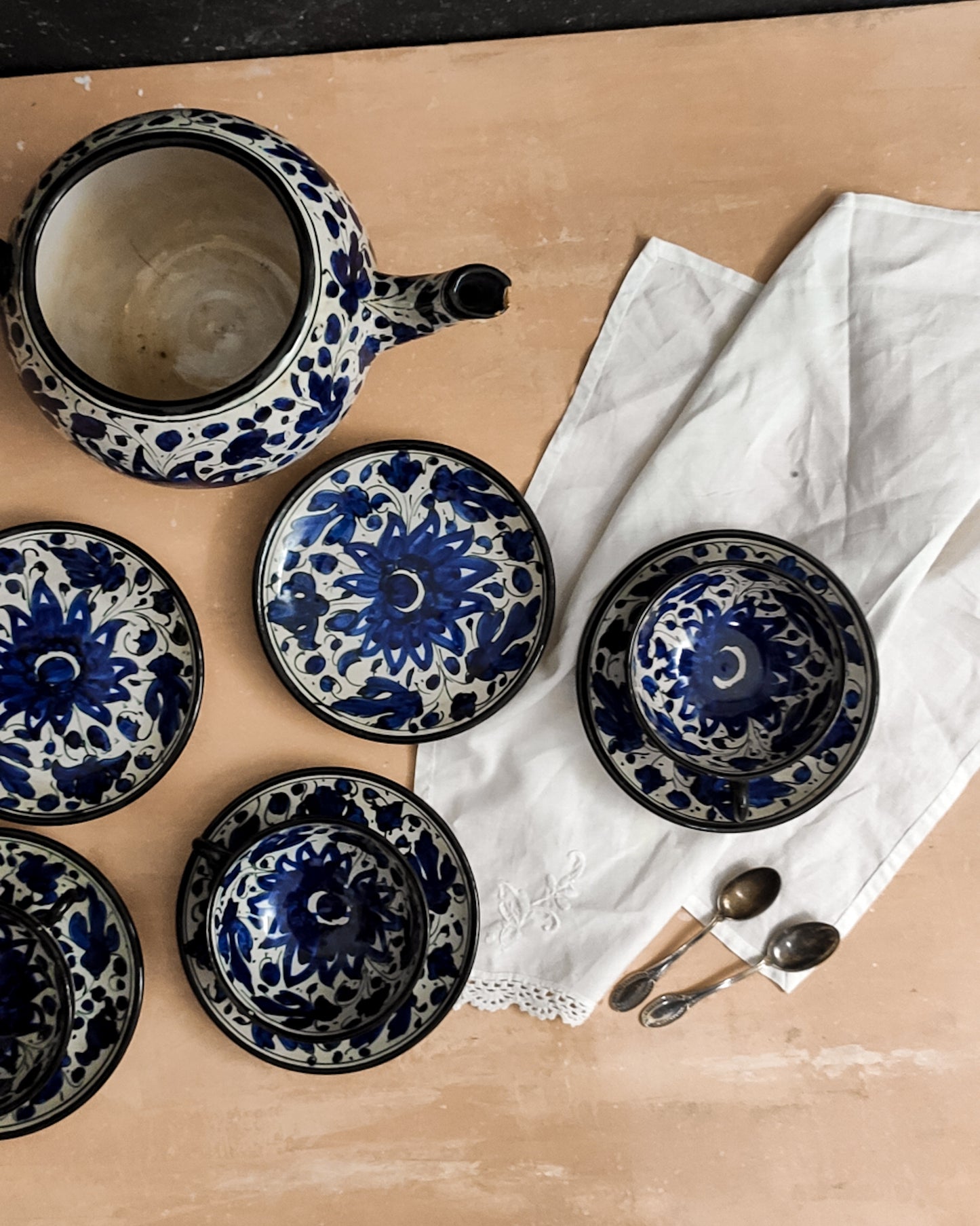 Servizio tè ceramica map pesaro