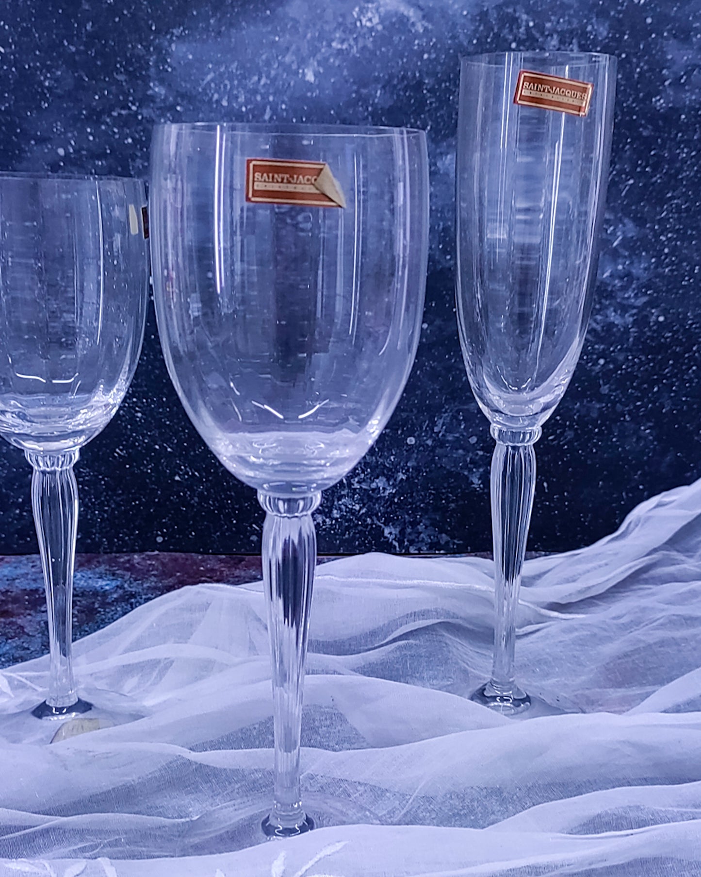 Set bicchieri cristallo da 36  pezzi saint jacques mod grand gala
