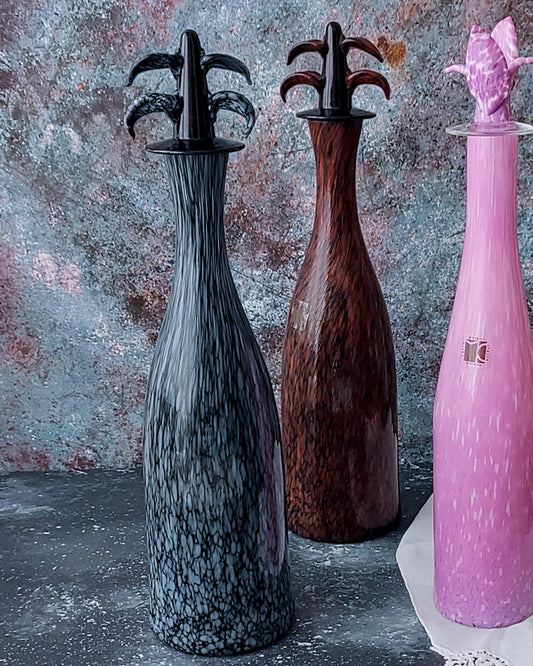 Bottiglie da collezione in vetro murano Carlo Moretti