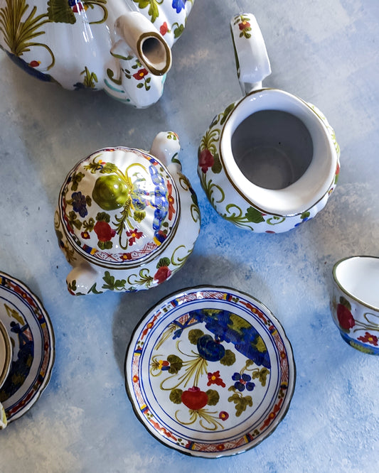 Set da caffè da 12 in ceramica di Faenza