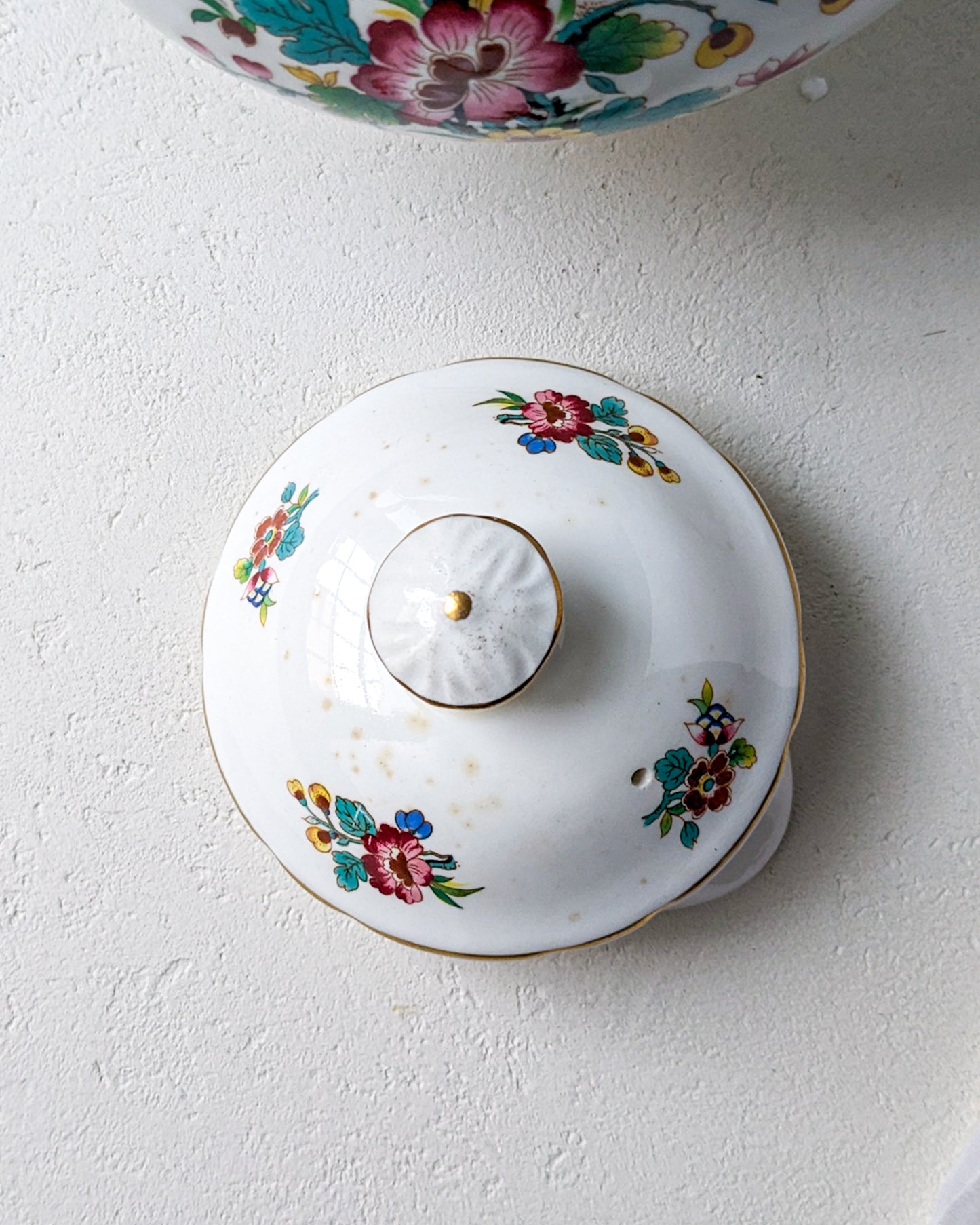 Teiera coalport decoro ming rose